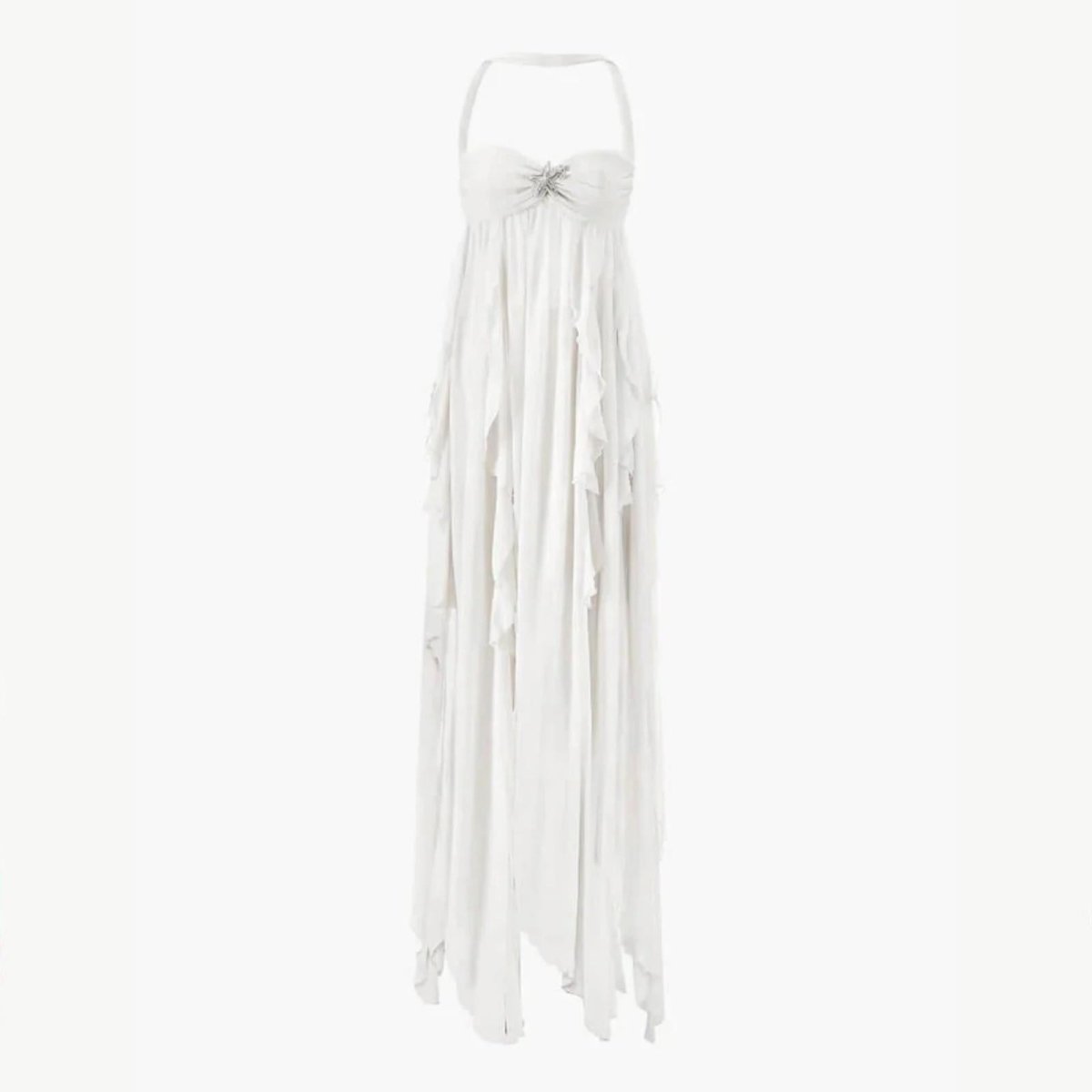Women's Open Back Maxi Dress | Graduation | Elynthea™ Detail