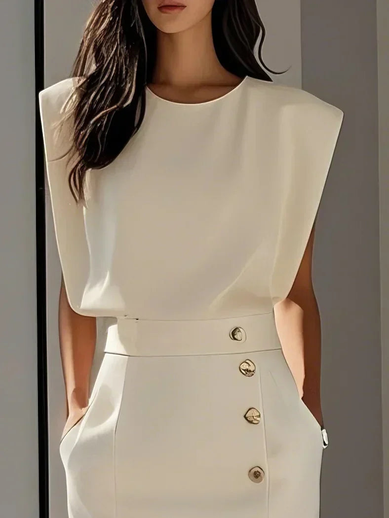Women's Elegant Effortless Graduation Dress | Charm Midi | Seraphina™ Alternate