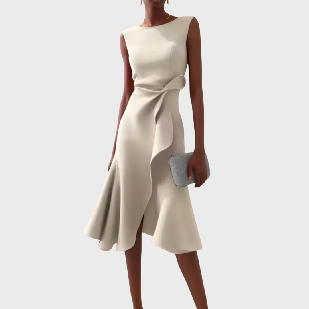 Women's Draped Asymmetric Graduation Dress | Miraleth™ Alternate