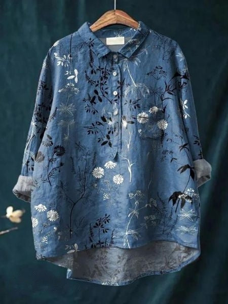 Women's Floral Blouse | Draped | Celestine™ View 15