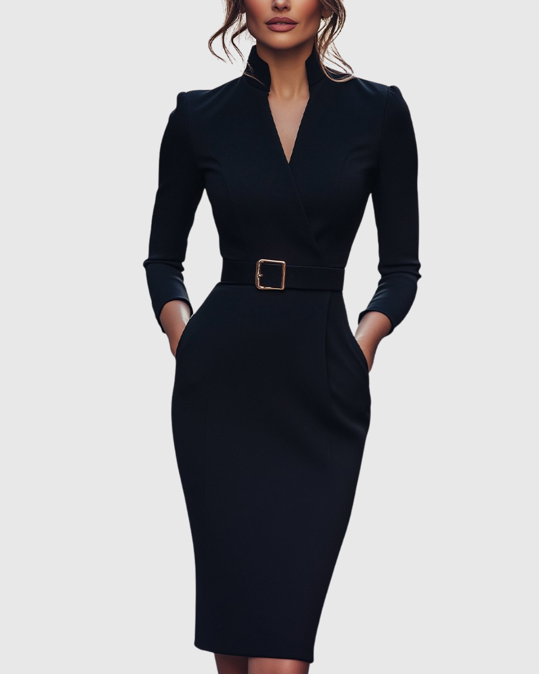 Women's Refined Elegant Graduation Dress | Vespera™ Front