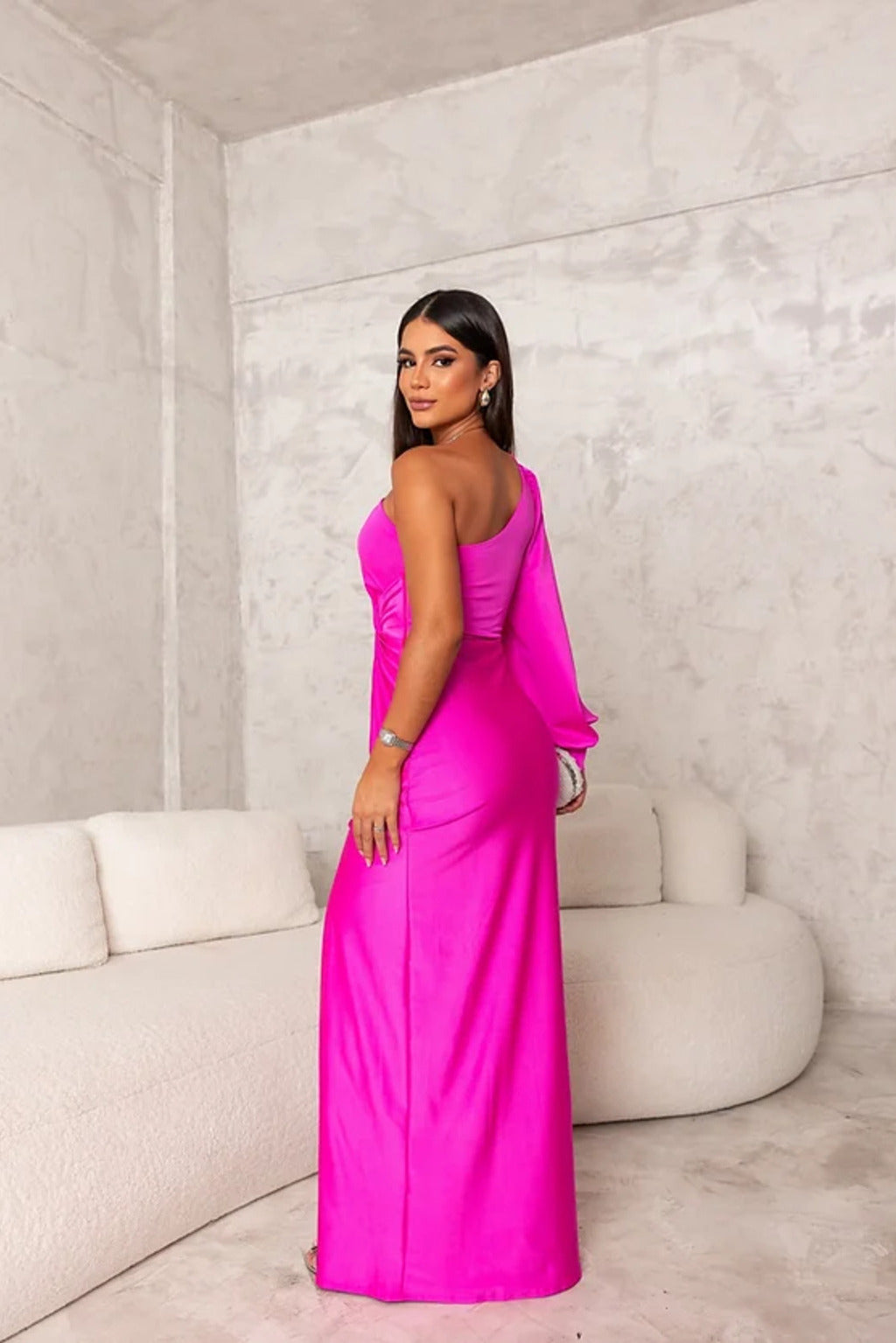 Women's One Shoulder Evening Dress | Veloria™ View 11