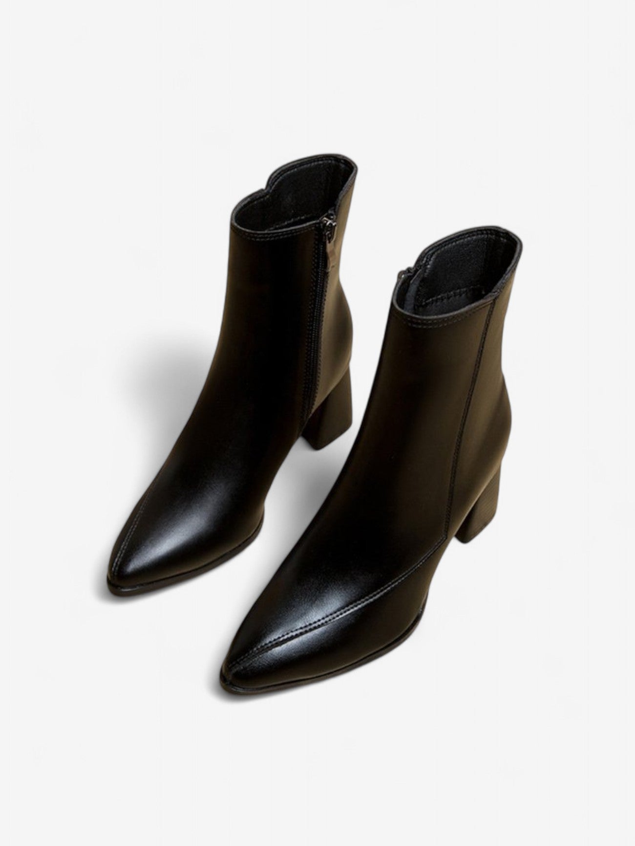 Women's Pointed Toe Block Heel Ankle Boots - By Ellison - Image 1