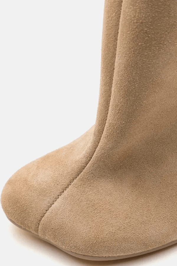 Women's Suede Knee Boots | Adeloria™ Detail