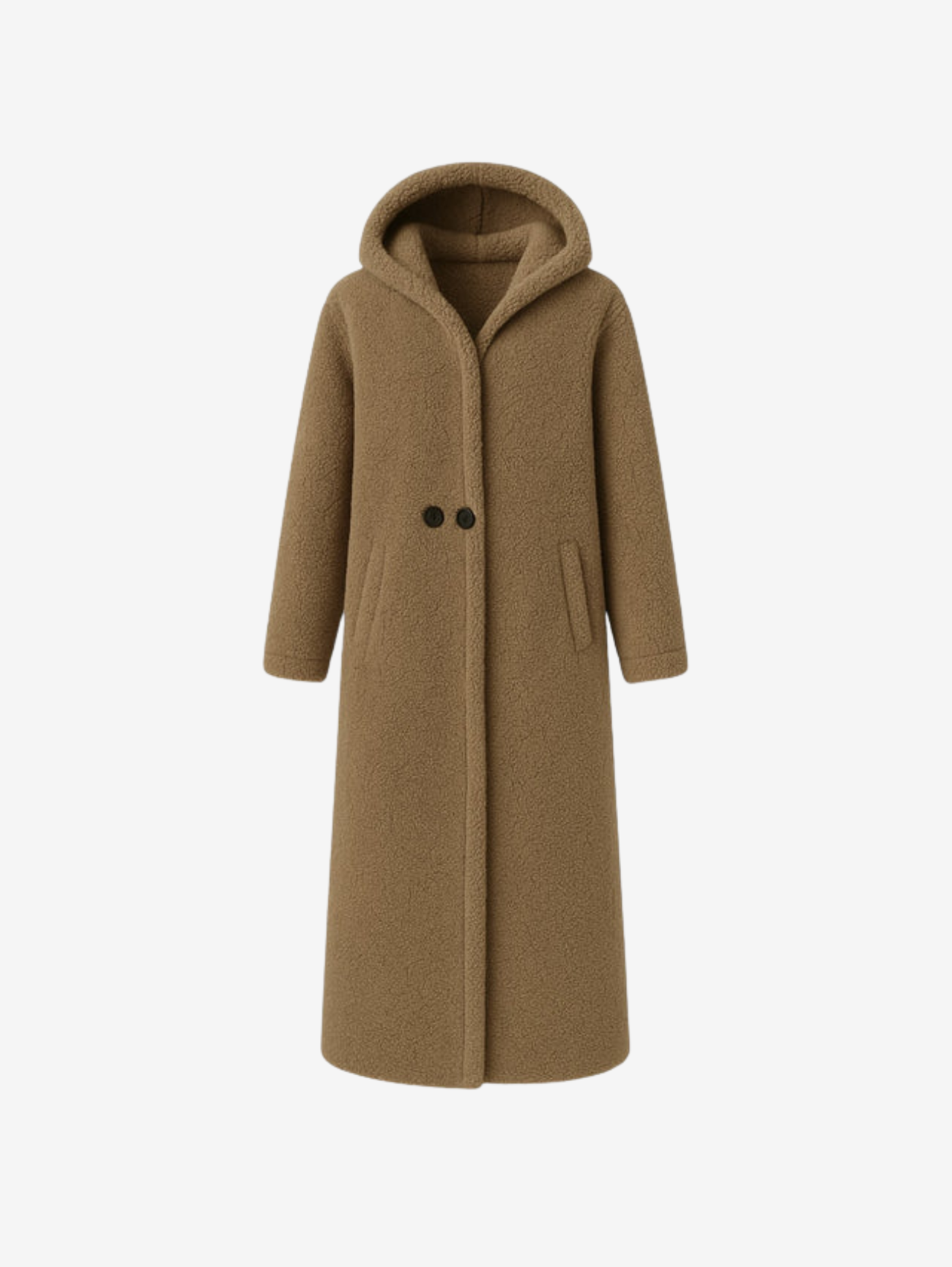 Women's Long Hooded Coat - By Ellison - Image 1