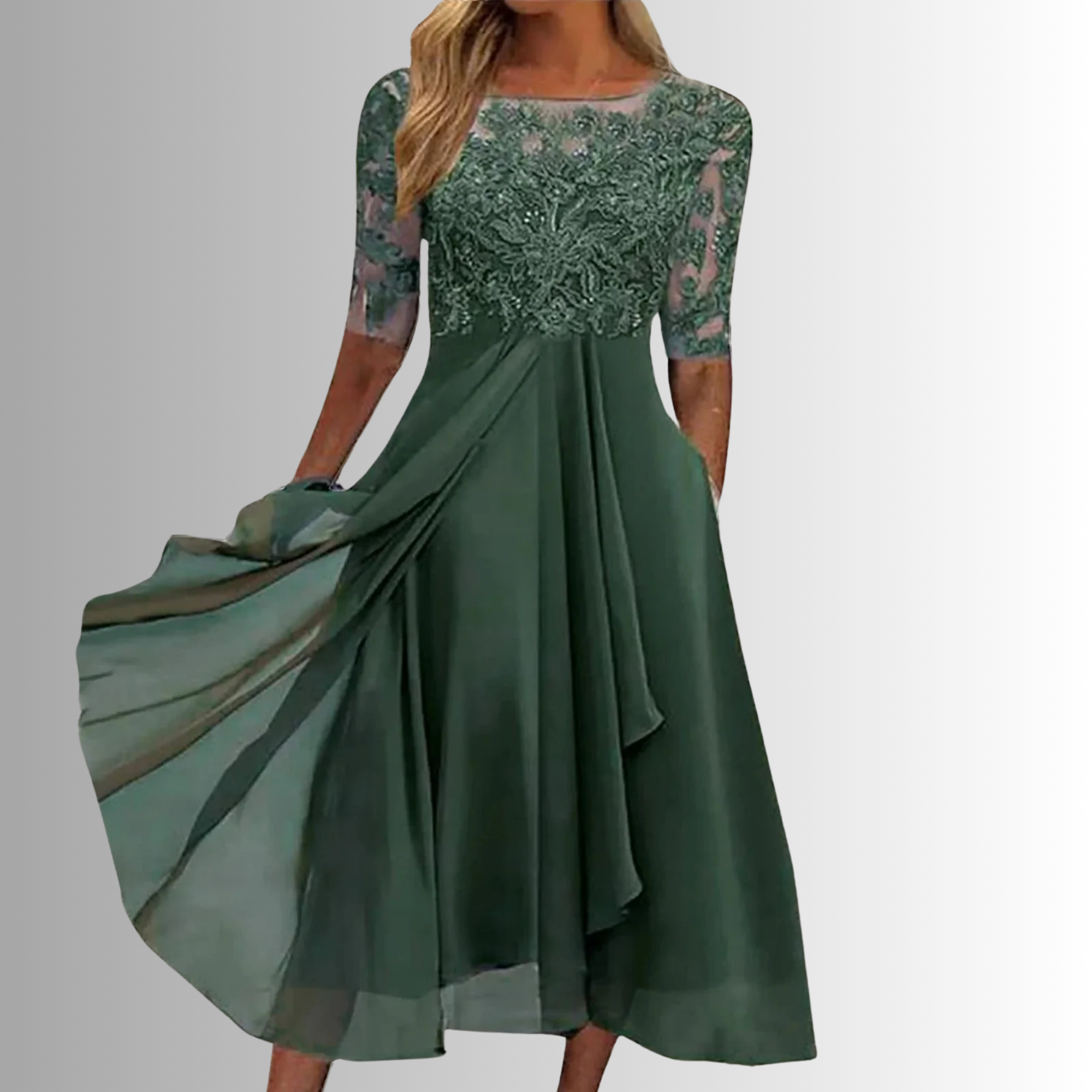 Women's Elegant Graduation Dress | Celestine™ Side