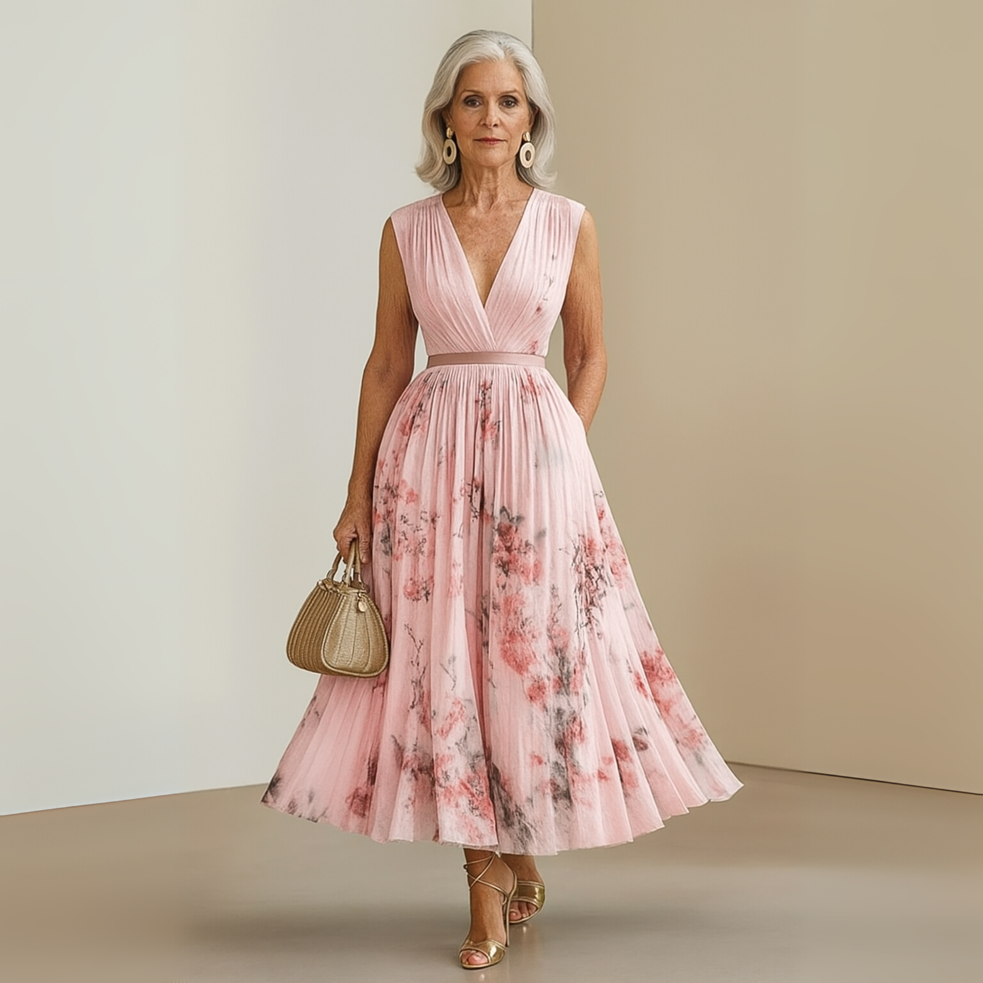 Women's Flowy Sleeveless Graduation Dress | Seraphina™ Full