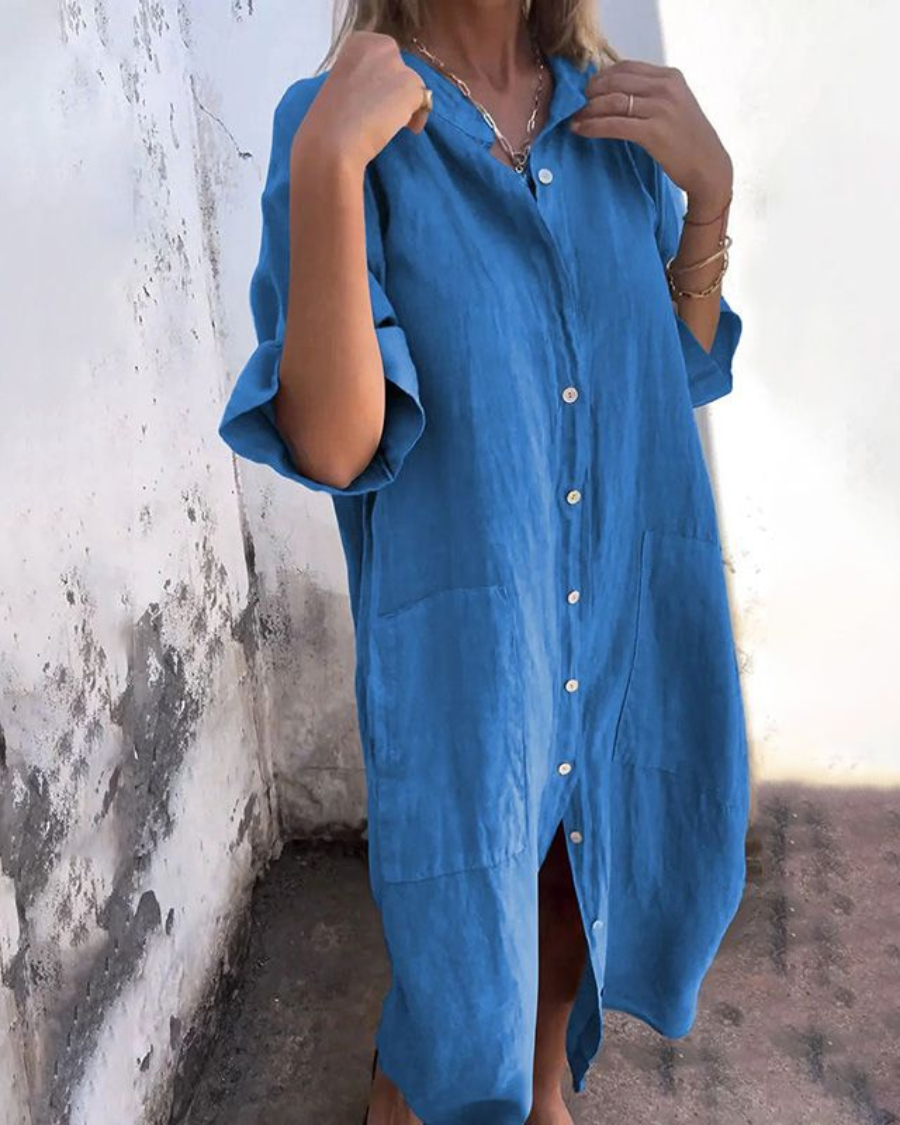 Women's Boho Shirt Dress | Relaxed | Seraphina™ Detail