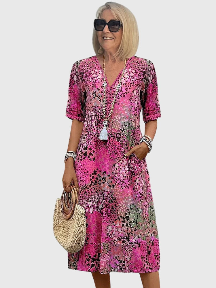Women's Elegant Floral Graduation Dress | Ravenna™ Side