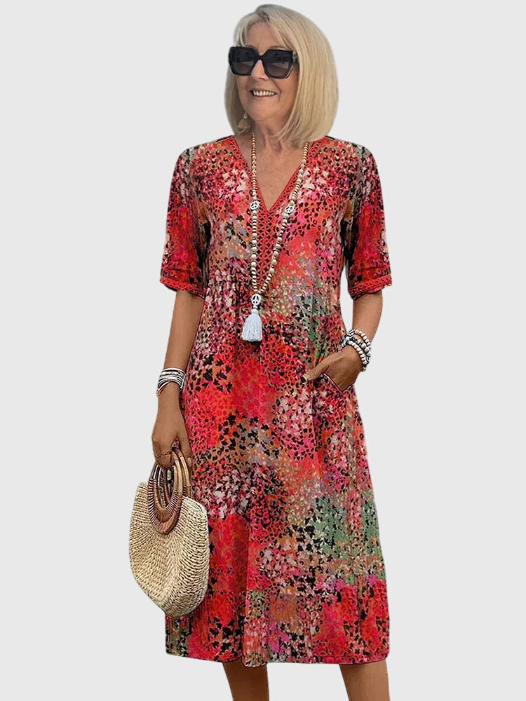 Women's Elegant Floral Graduation Dress | Ravenna™ Front