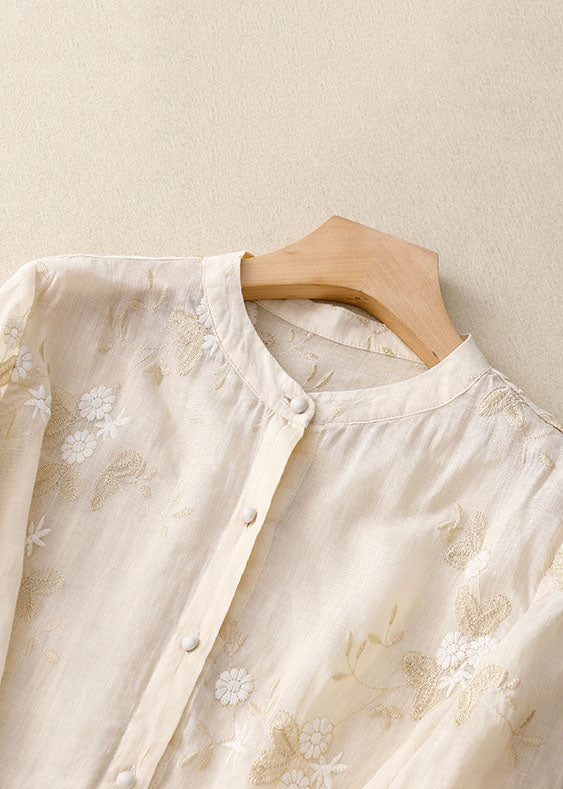 Women's Chic Floral Blouse | Embroidered | Seraphine™ Detail