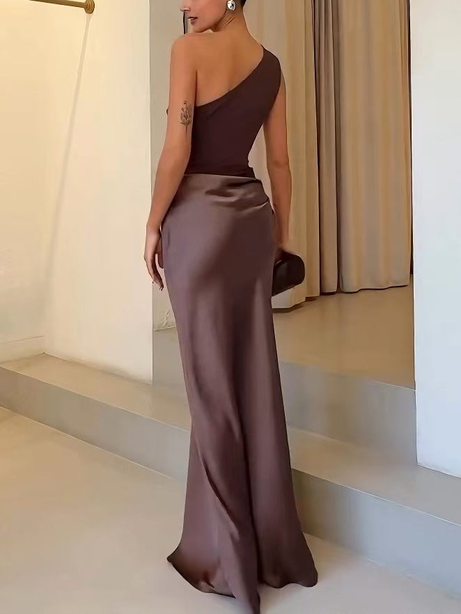 Women's Elegant Pleated Party Maxi Dress | Rivienne™ Lifestyle