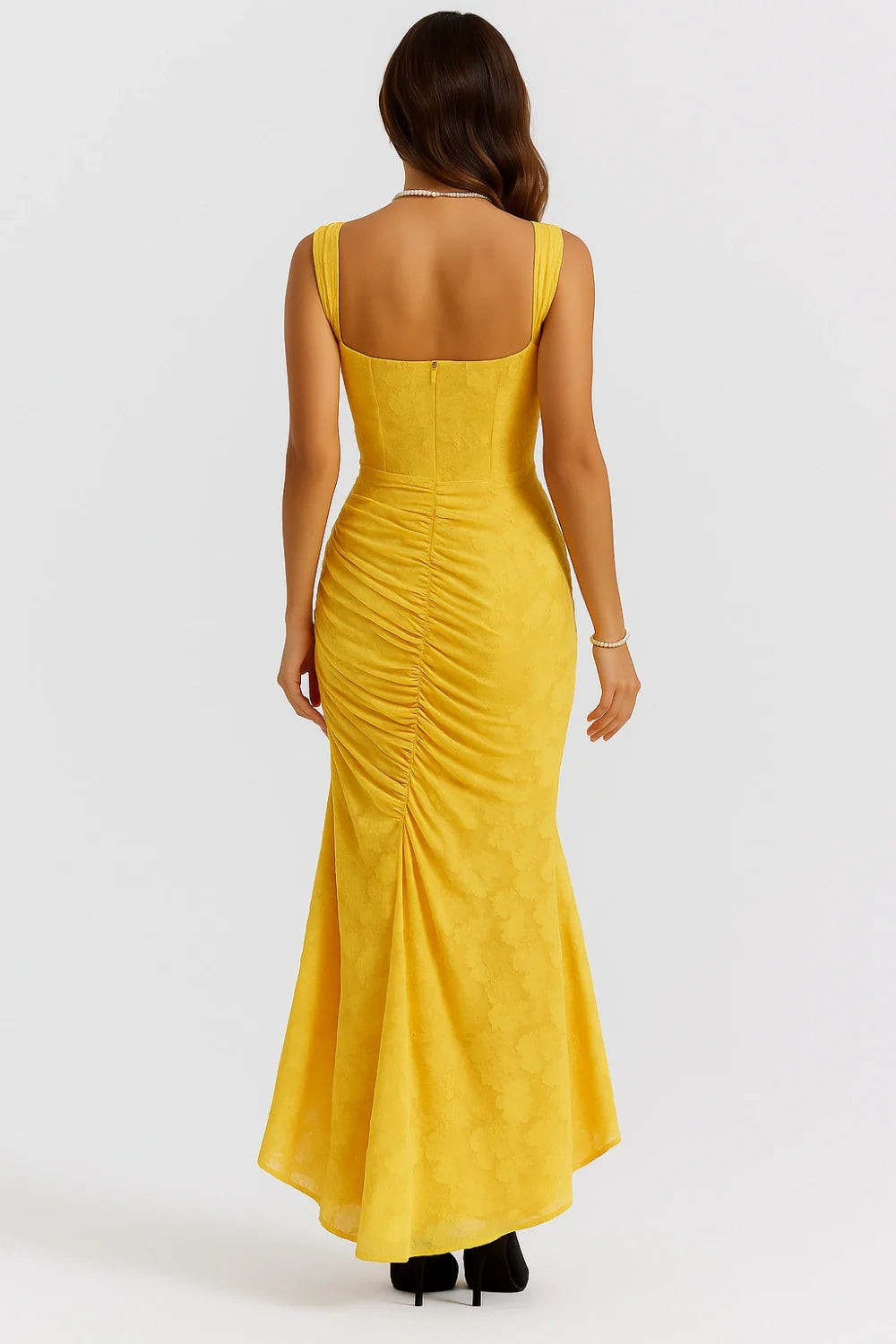 Women's Rose Print Maxi Dress | Flowing | Arabellina™ View 16