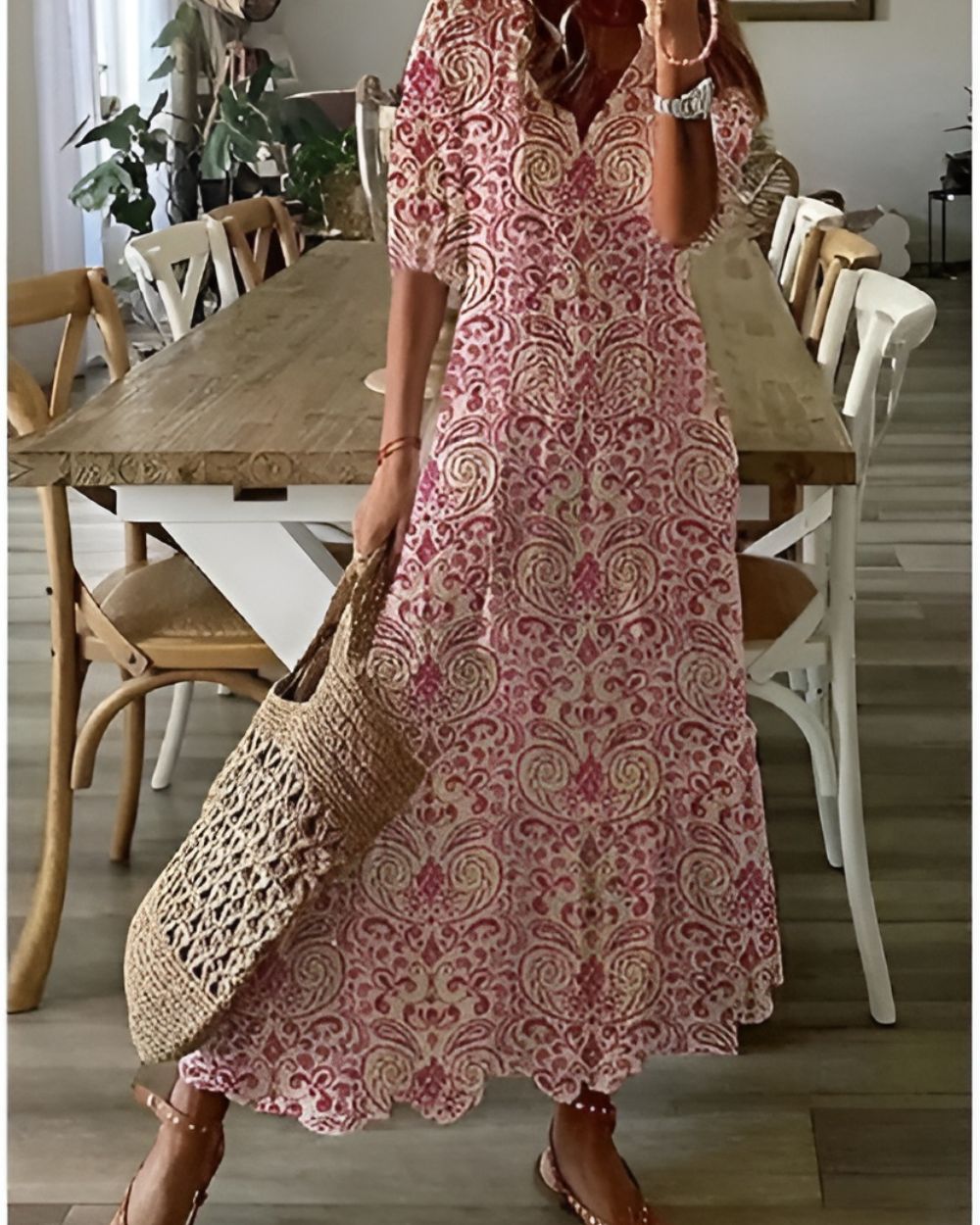 Women's Flowing Boho Dress | Sereniya™ Back