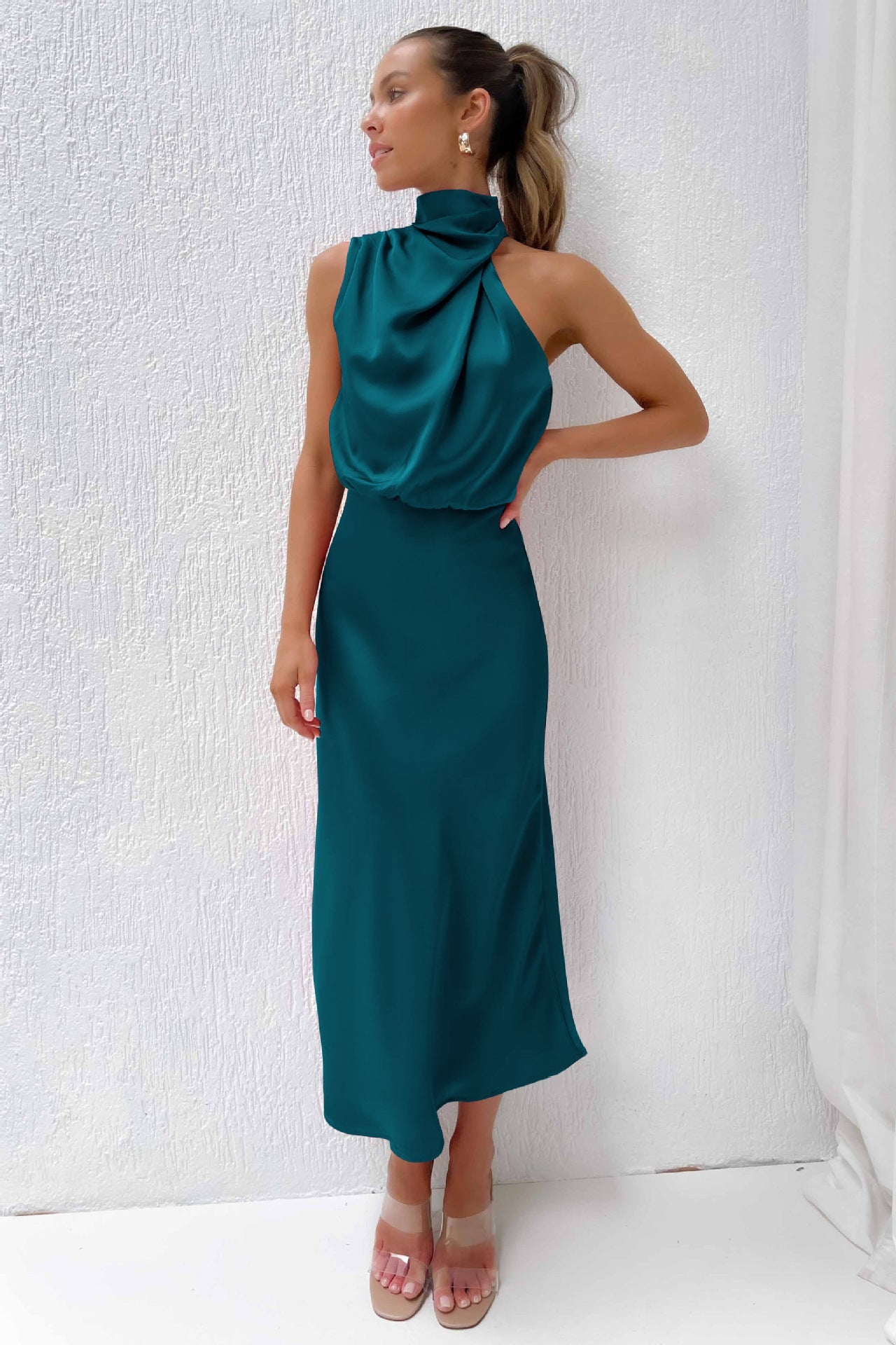 Women's Elegant Halter Evening Dress | Seralynn™ View 16