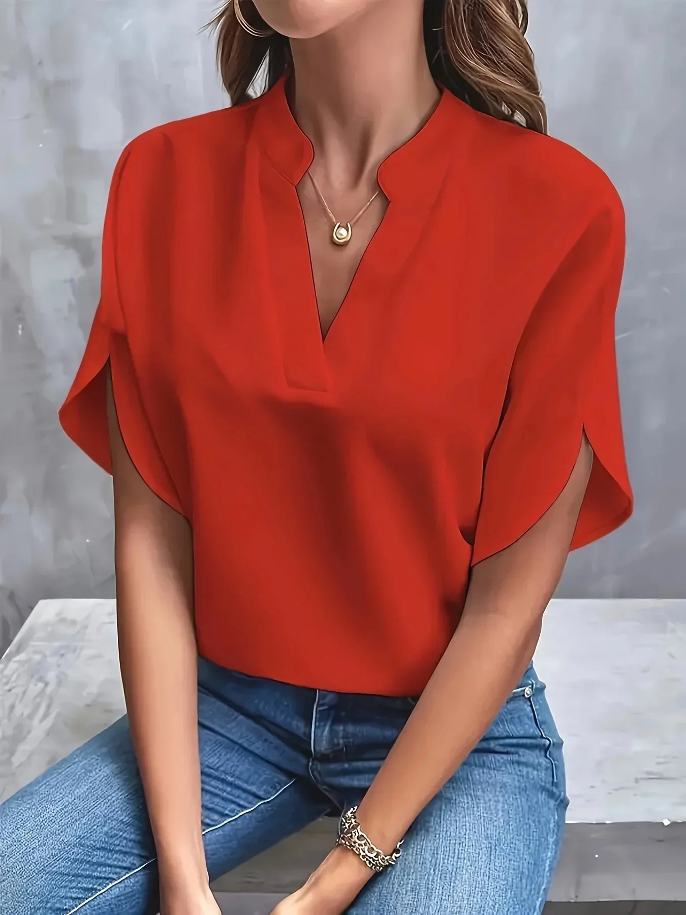 Women's Sophisticated Blouse | Tailored | Vesara™ Back