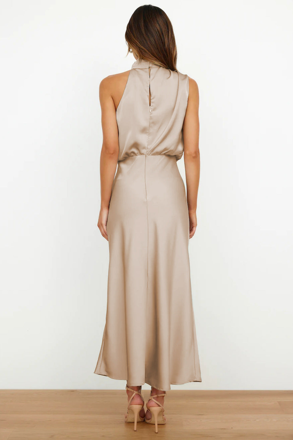 Women's Elegant Halter Evening Dress | Seralynn™ Back