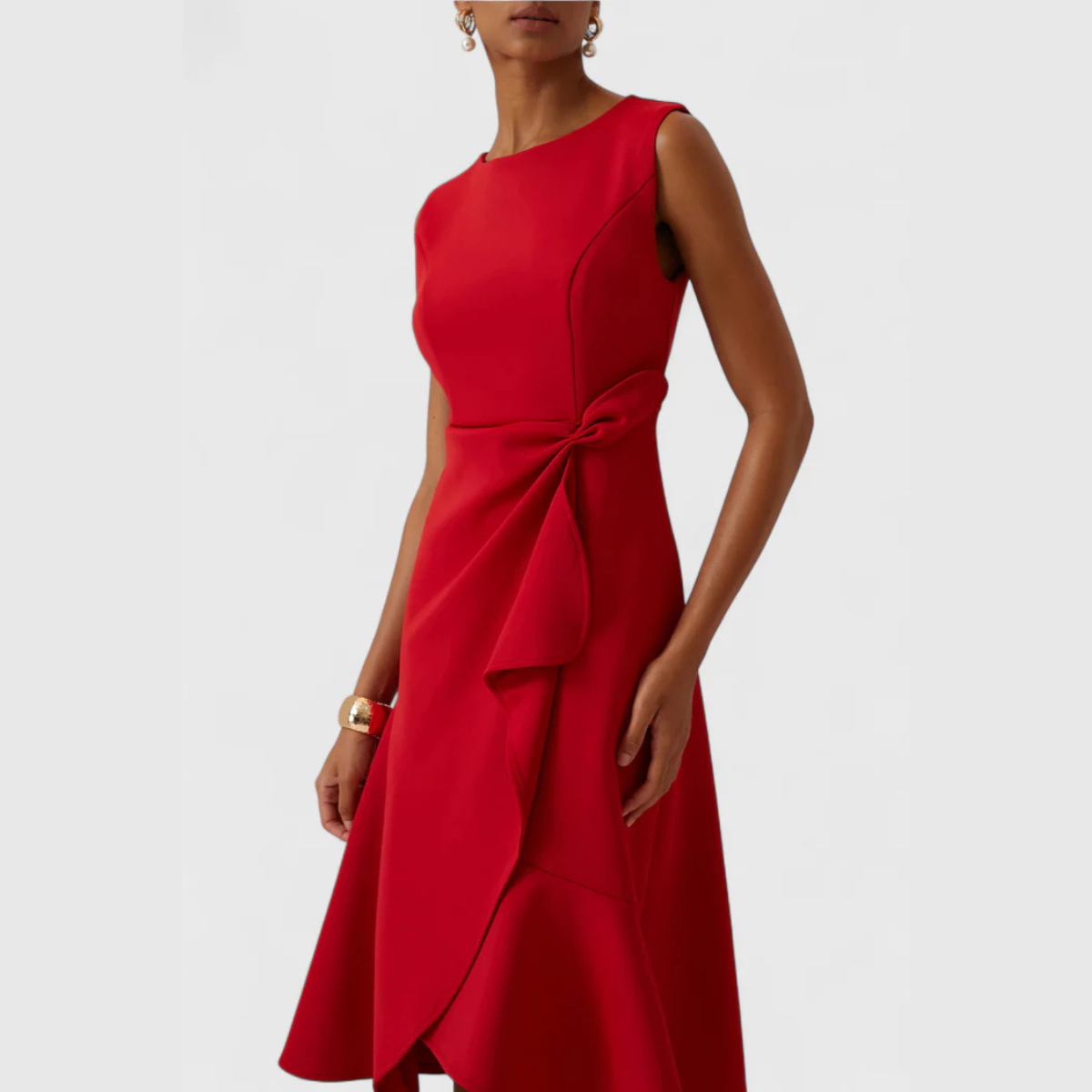 Women's Draped Asymmetric Graduation Dress | Miraleth™ View 14