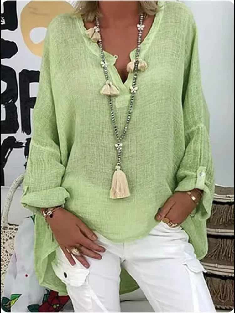 Women's Lightweight Oversized Blouse | Delphina™ Back