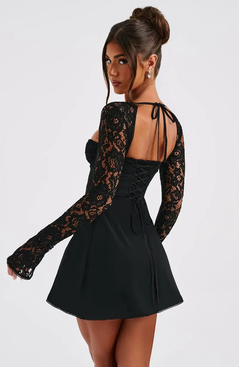 Women's Sleeve Bodycon Graduation Dress | Virelaine™ Side