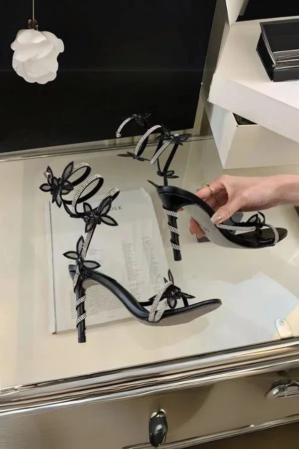 Women's Butterfly High Heels | Embellished | Seralynne™ Alternate