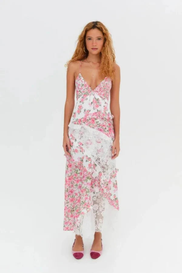 Women's Print Splice Dress | Wanderlust | Rosalynth™ Back