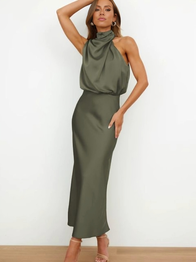 Women's Elegant Halter Evening Dress | Seralynn™ Full