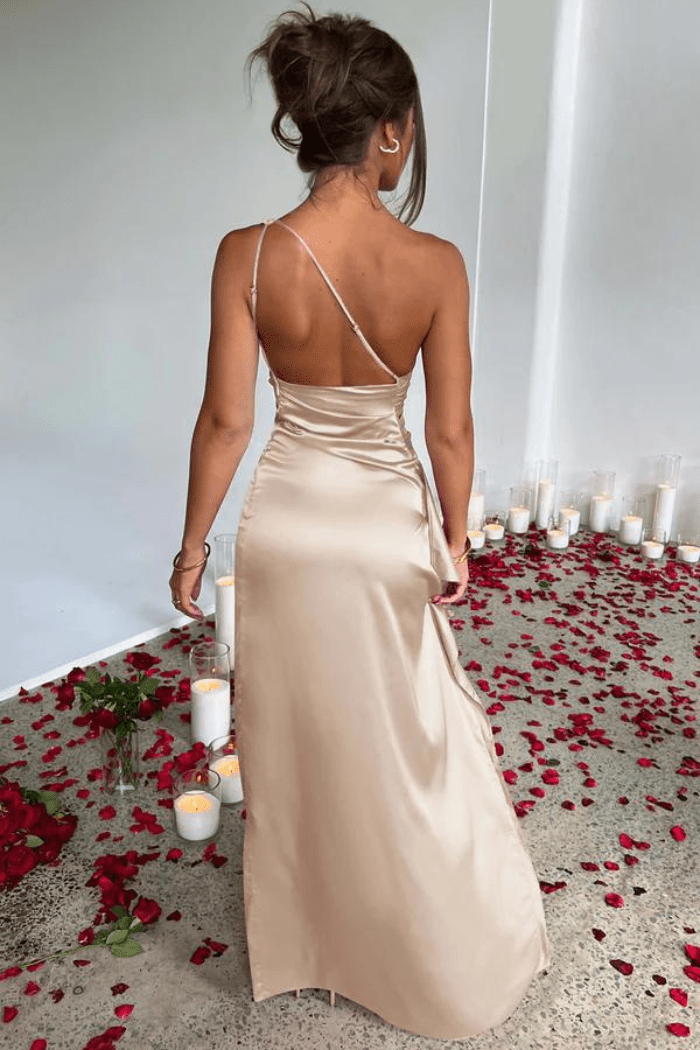 Women's One Shoulder Wedding Guest Dress | Marelliana™ Back