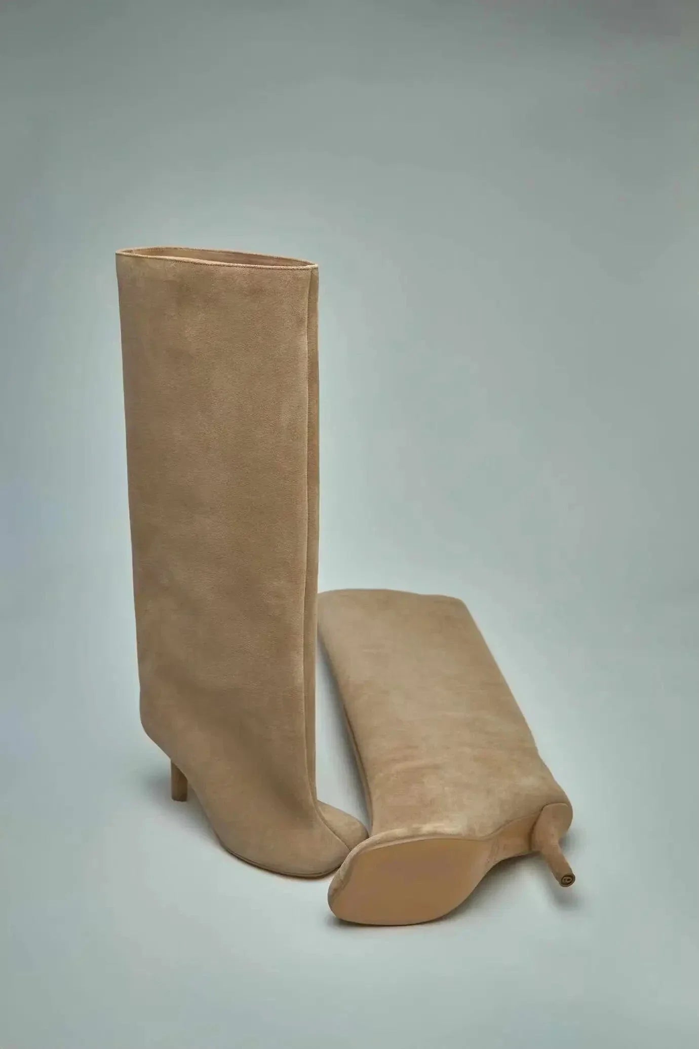 Women's Suede Knee Boots | Adeloria™ Front