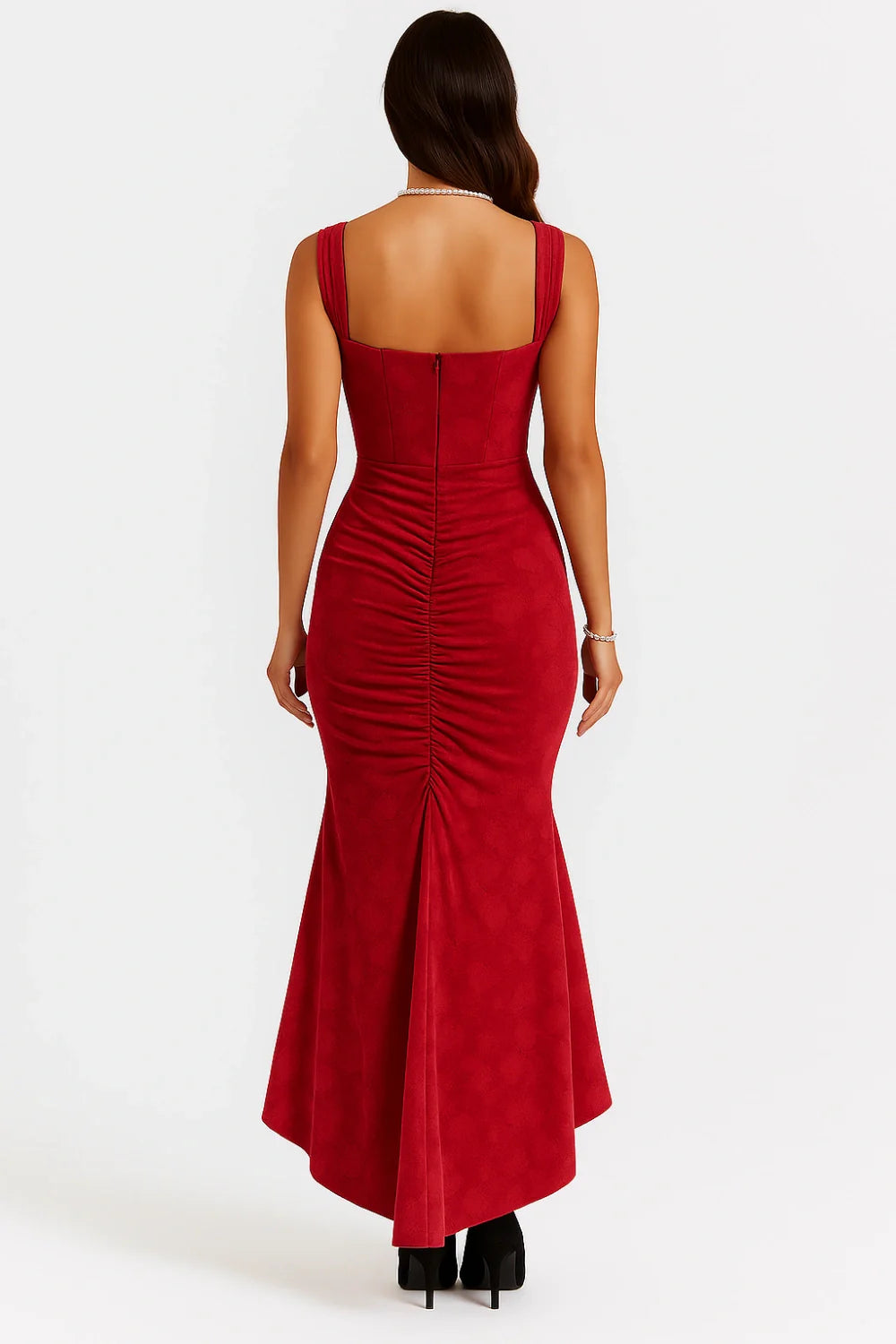 Women's Rose Print Maxi Dress | Flowing | Arabellina™ View 22