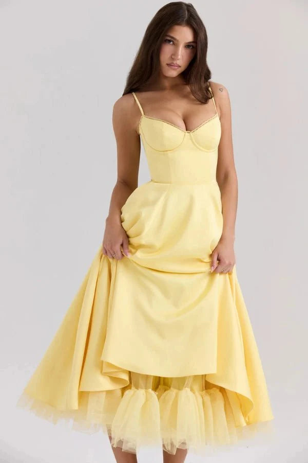 Women's Satin Wedding Guest Dress | Tulle | Aurelianna™ View 15