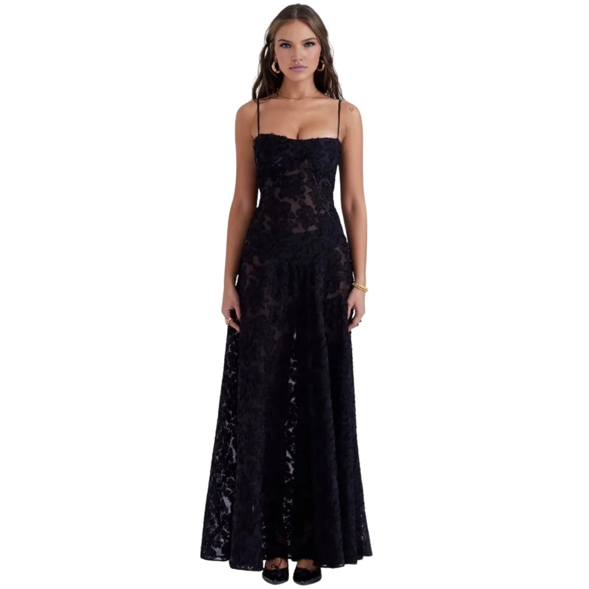 Women's Floral Jacquard Wedding Guest Dress | Etherelynn™ View 15