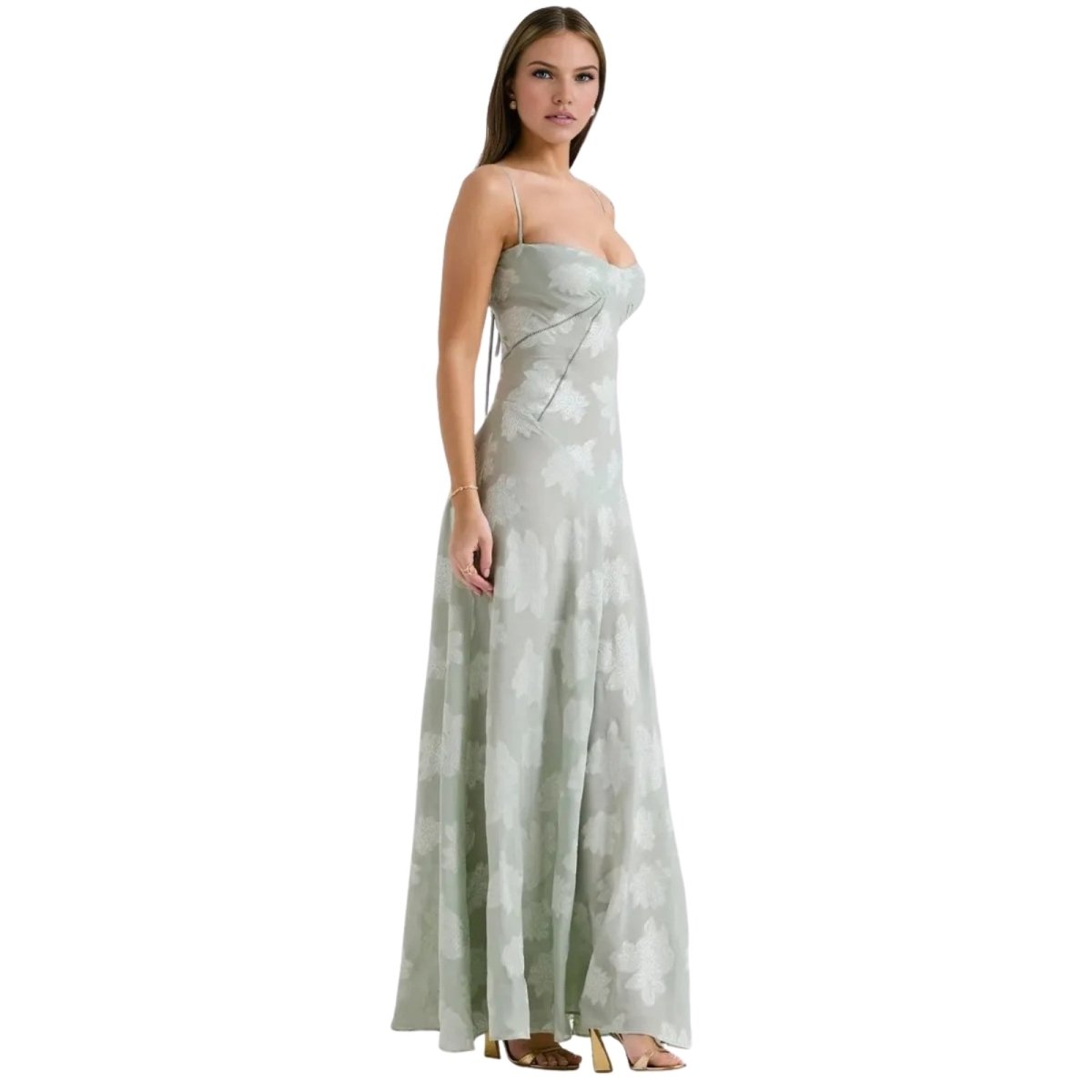Women's Floral Jacquard Wedding Guest Dress | Etherelynn™ View 31