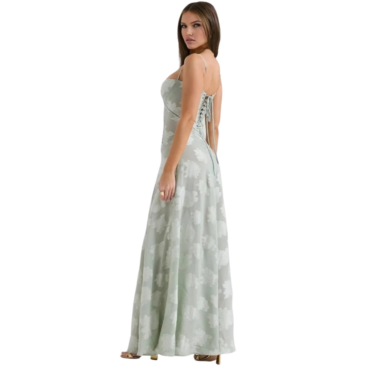 Women's Floral Jacquard Wedding Guest Dress | Etherelynn™ View 32