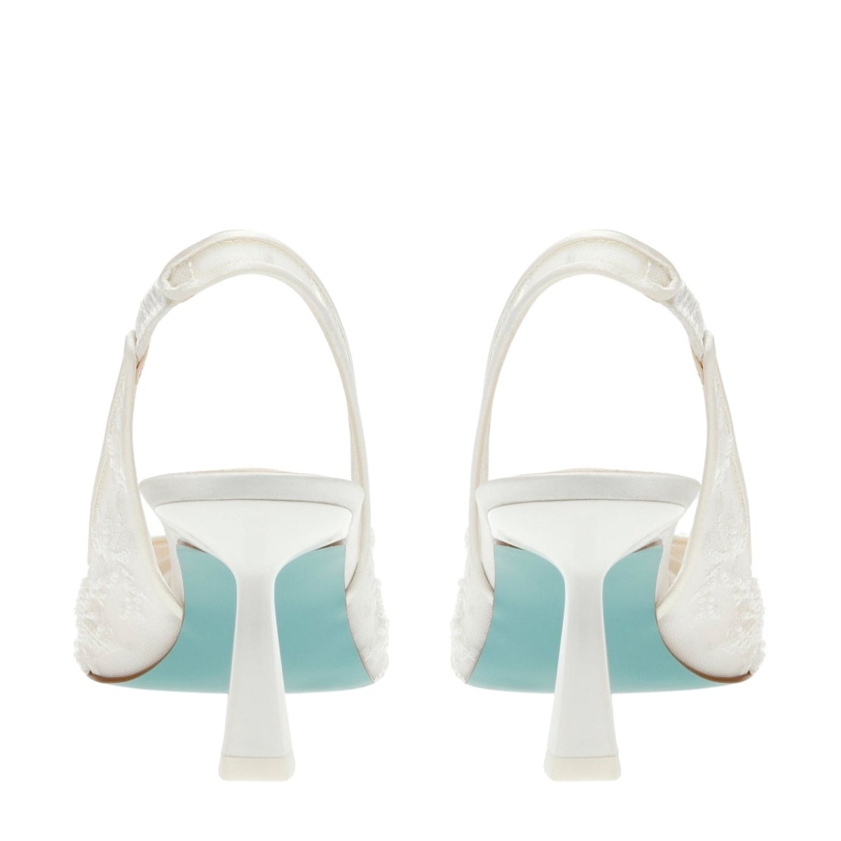 Women's Beaded Slingback Pumps | Mesh Lace | Seraphielle™ Full