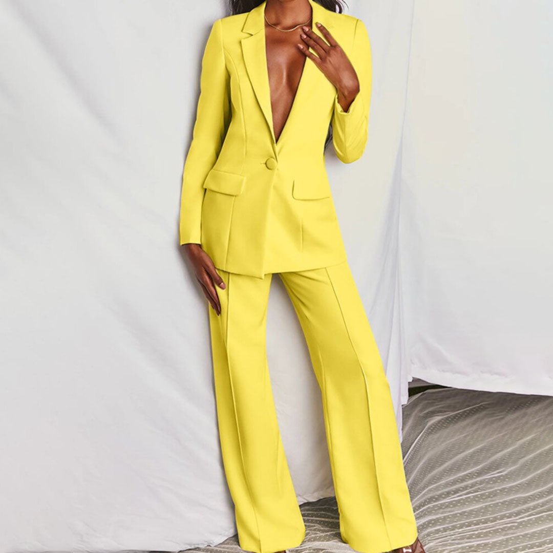 Women's Chic Blazer & Trousers Set | Elysiara™ Hero