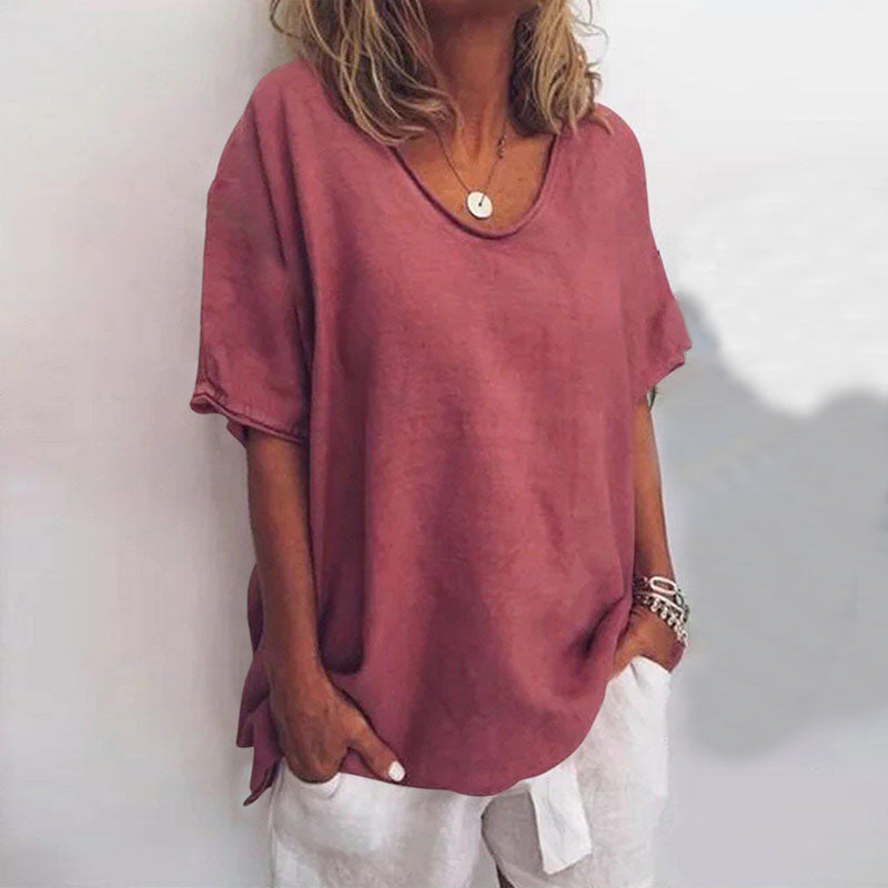 Women's Comfortable Loose Blouse | Amalira™ Close Up
