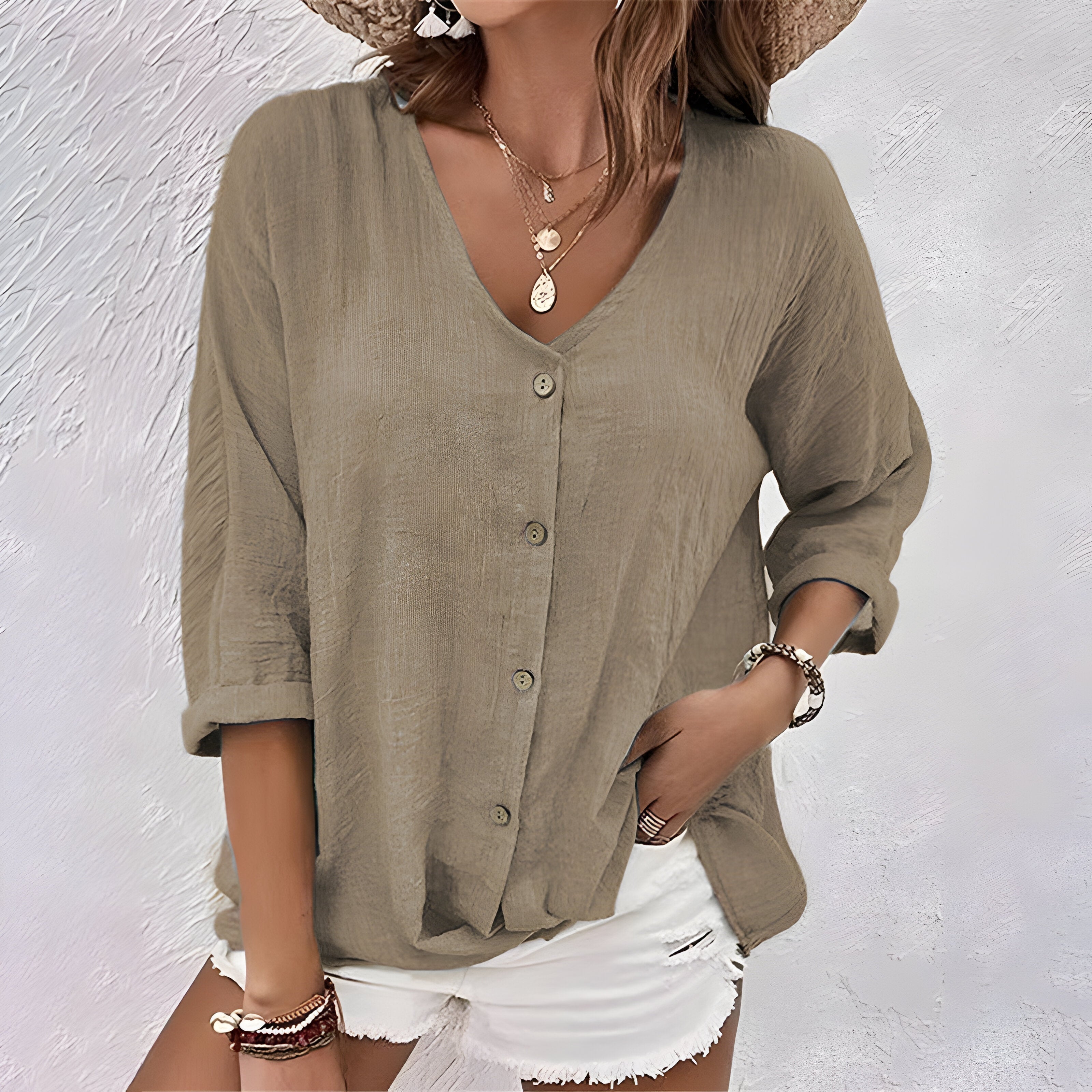 Women's Relaxed Button-Up Blouse | Seraphine™ Lifestyle