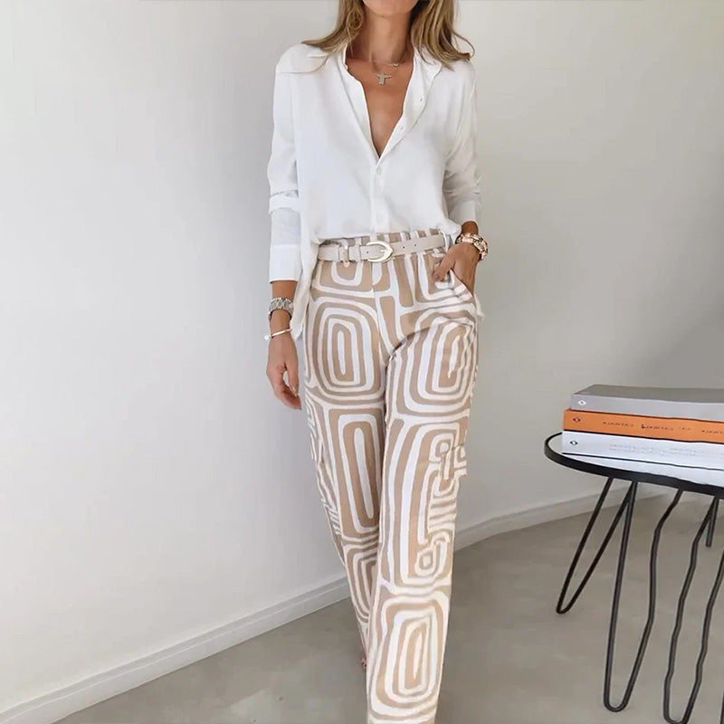 Women's Elegant Two-Piece Set | Celestara™ Detail