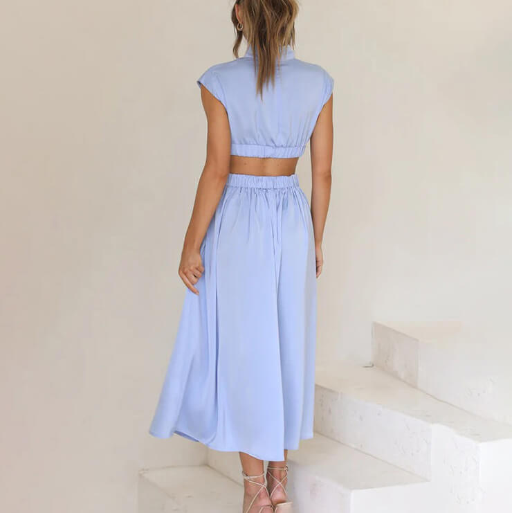Women's Halter Elegance Dress | Valentara™ Alternate