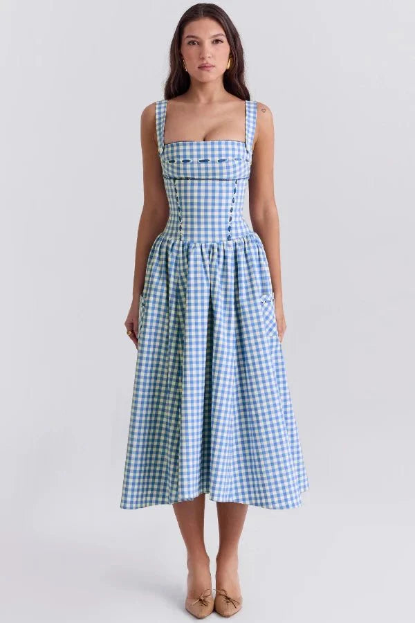 Women's Midi Sundress | Pleated | Bellamira™ Hero