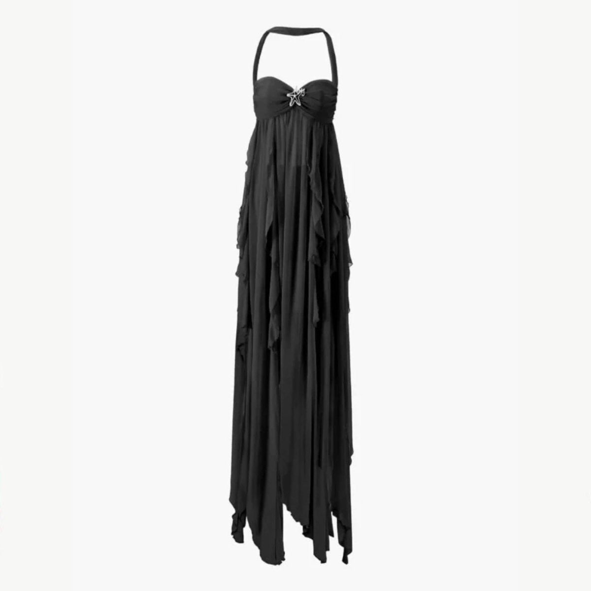 Women's Open Back Maxi Dress | Graduation | Elynthea™ Side