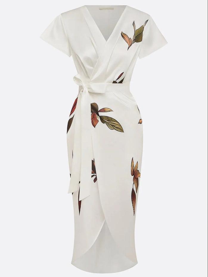 Women's Stylish Wrap Dress | Belaria™ Close Up