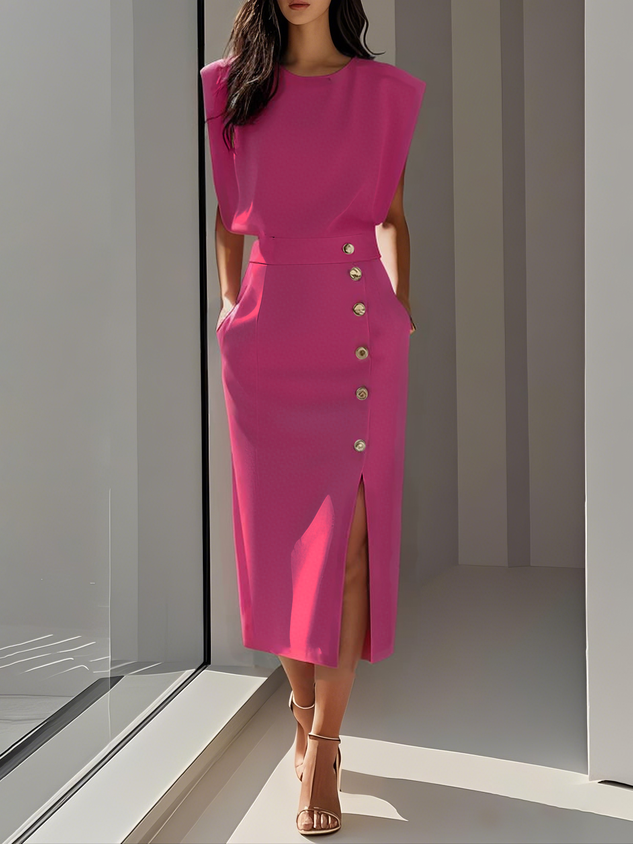 Women's Elegant Effortless Graduation Dress | Charm Midi | Seraphina™ Lifestyle
