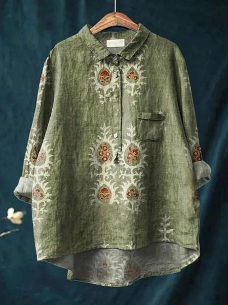 Women's Floral Blouse | Draped | Celestine™ View 16
