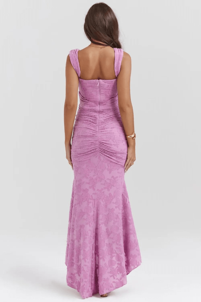 Women's Rose Print Maxi Dress | Flowing | Arabellina™ Alternate