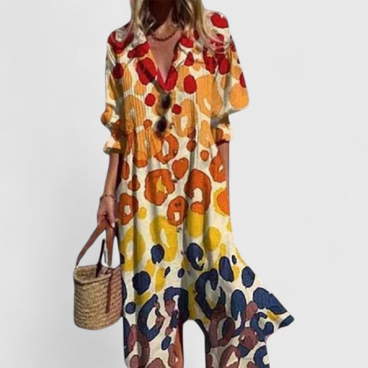 Women's Elegant Boho Dress | Seraphina™ Side