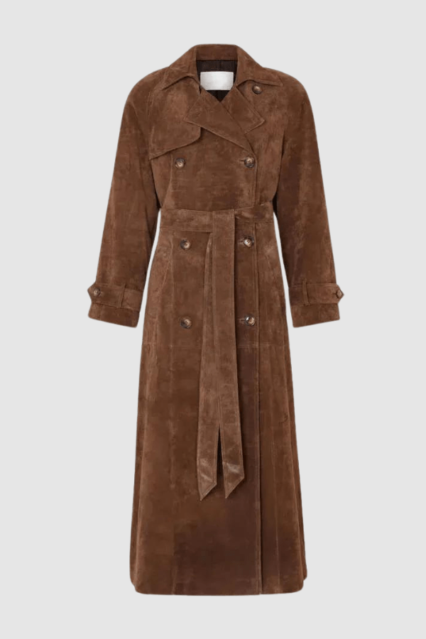 Women's Belted Trenchcoat | Maxi | Nerissiana™ Side