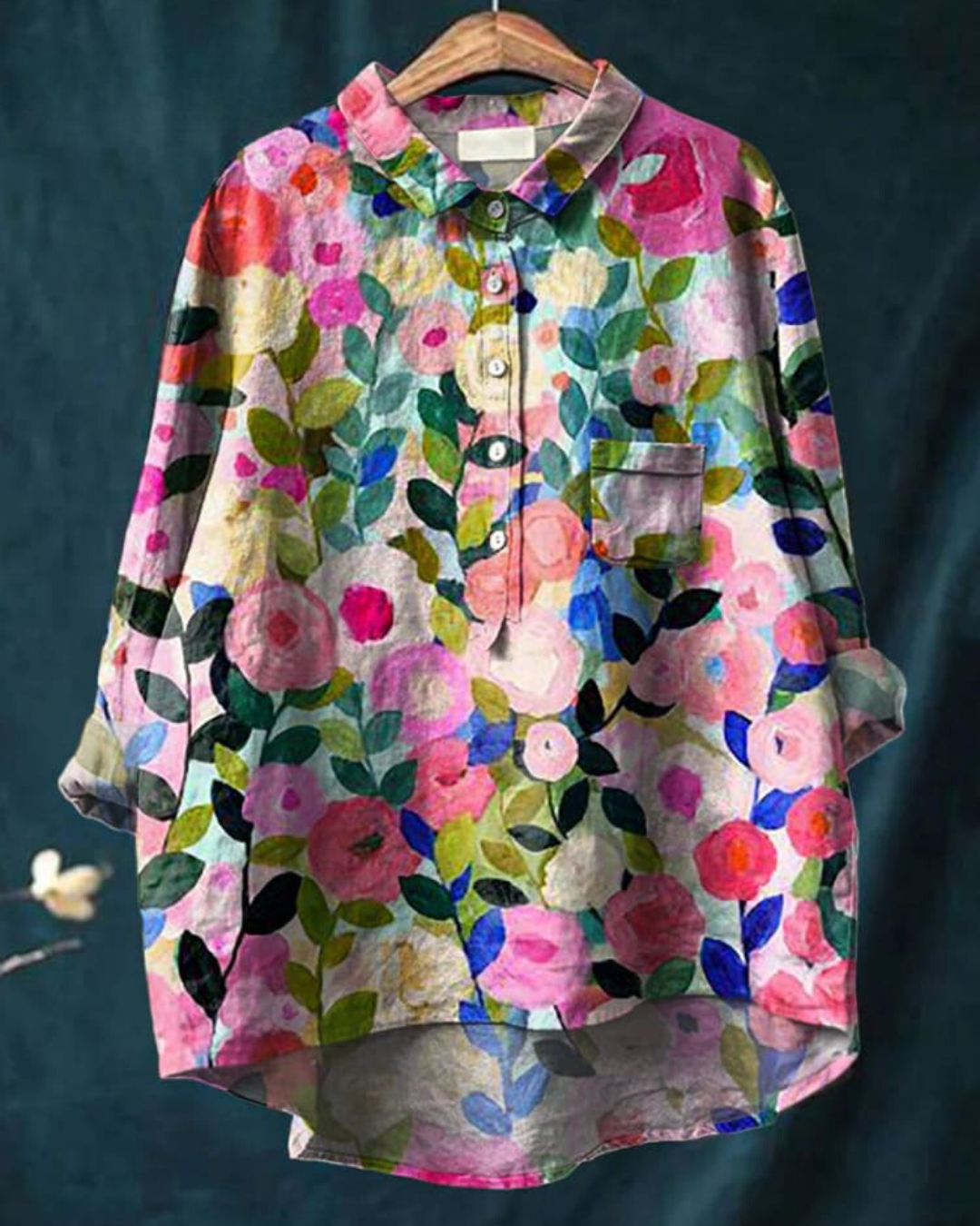 Women's Floral Blouse | Draped | Celestine™ Hero