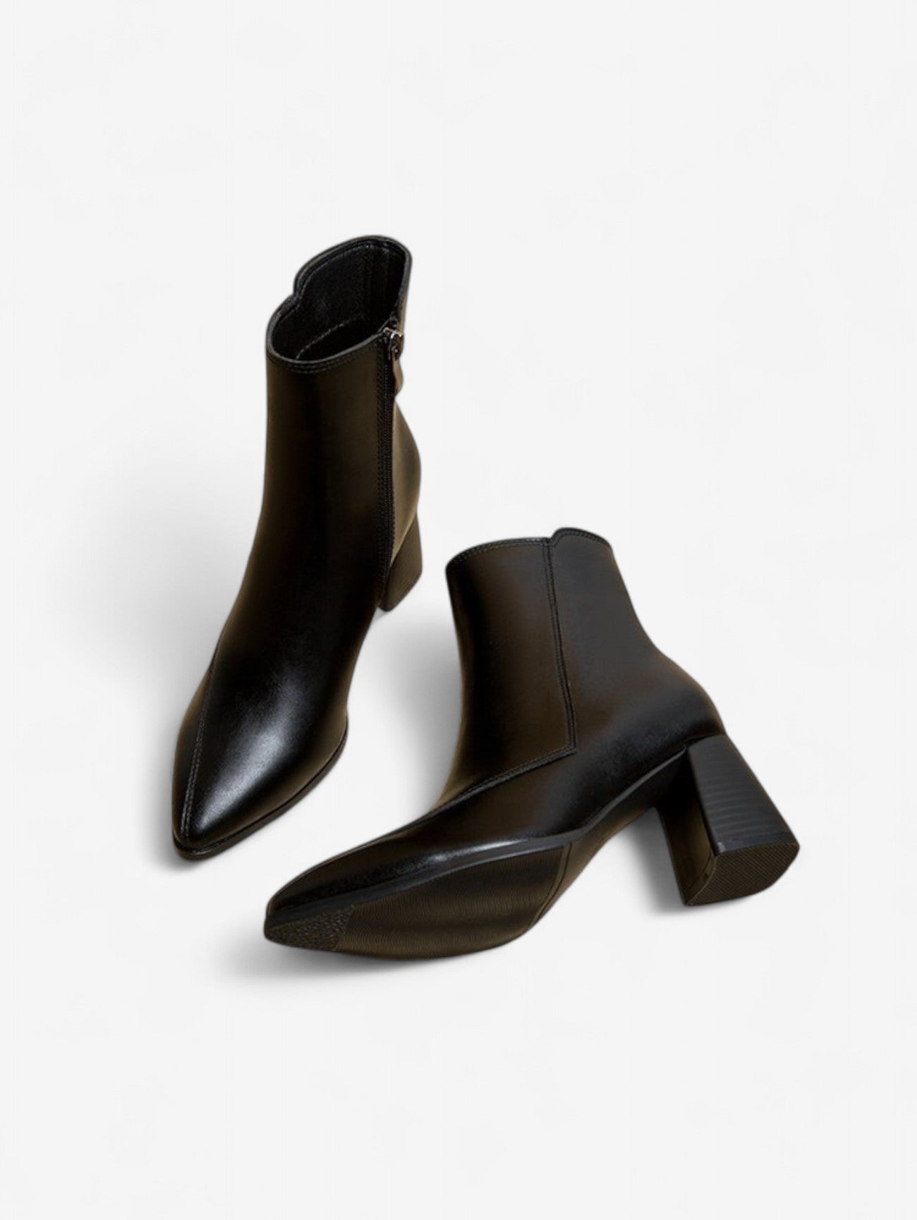Women's Pointed Toe Block Heel Ankle Boots - By Ellison - Image 5